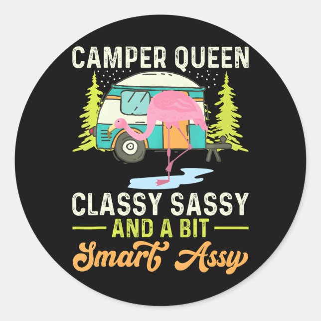 Adesivo Camper Queen Classy Sassy E Um Bit Smart Assy (Frente)