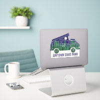 Camper Van com Gráfico de Texto Personalizado de T