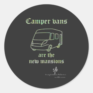 Adesivo Camper Vans New Mansions Green Irid. Sm.