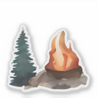 Adesivo Campfire Debaixo dos Pinheiros