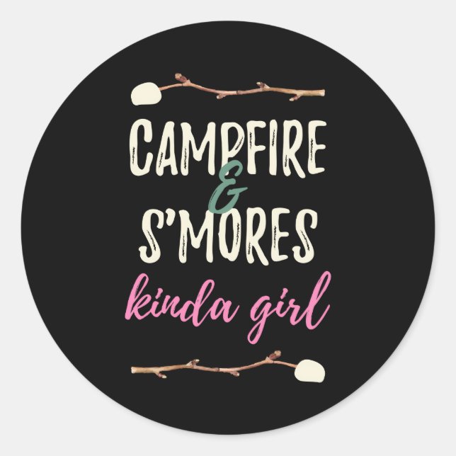 Adesivo Campfire S'Mores Kinda Camper Comida (Frente)