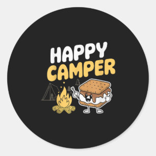 Adesivo Camping do Márshmallow da Campa Smores Kawaii Smor