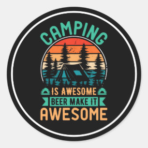 Adesivo Camping é Incrível Cerveja Torna-o Incrível