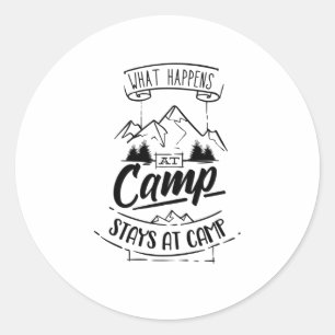 Adesivo Camping Engraçado Dizendo Campanha