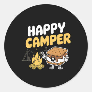 Adesivo Camping Marshmallow Camping Smores Kawaii S'mores