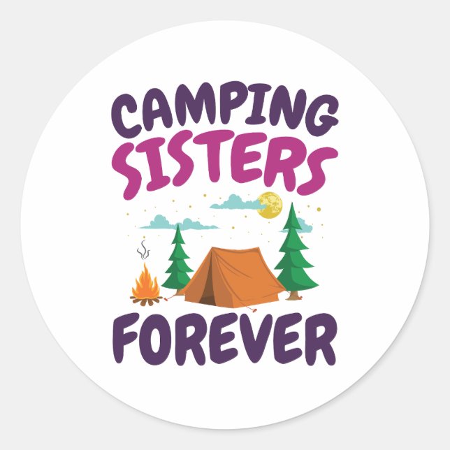 Adesivo Camping Sisters Forever (Frente)