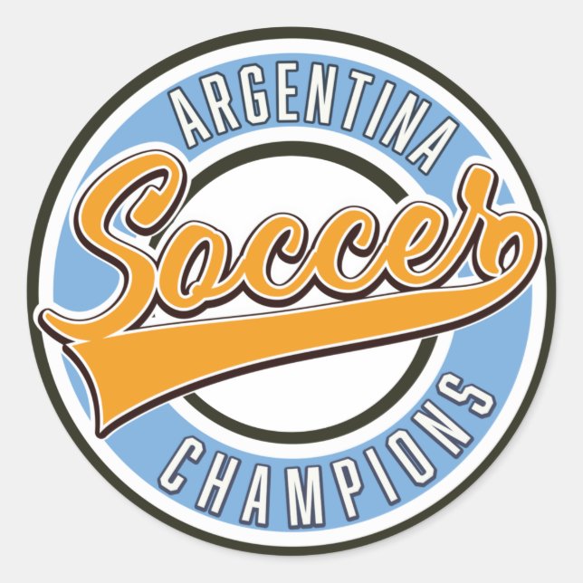 Adesivo Câmpions de Futebol da Argentina (Frente)