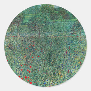 Adesivo Campo de Flores em Litzlberg Klimt, Paisagem Vinta