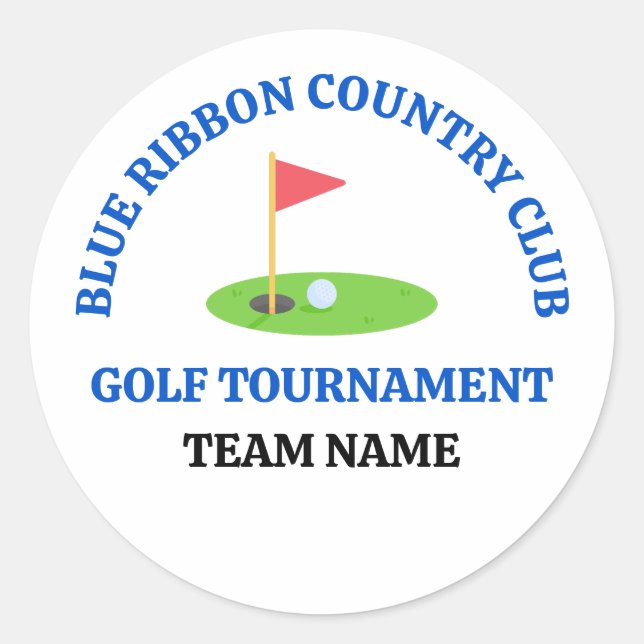 Adesivo Campo de Golfe ou Clube de Campo Personalizado (Frente)