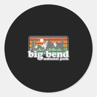 Adesivo Campo de Retrô do Parque Nacional Big Bend Souven