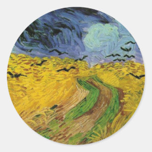 Adesivo Campo de trigo com corvos - Vincent Van Gogh