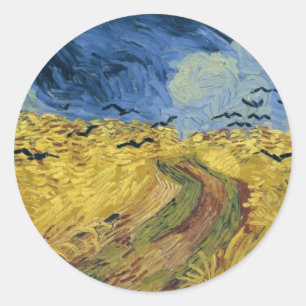 Adesivo Campo de trigo de Vincent van Gogh com corvos (189