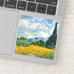 Adesivo Campo de trigo Van Gogh com ciprestes. Impressioni<br><div class="desc">Vinha "Campo de Trigo com Ciprestes" de Van Gogh.</div>