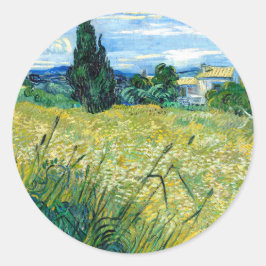 Adesivo Campo de trigo verde com Cypress (1889) Van Gogh A