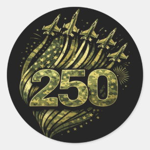 Adesivo Camuflagem Bandeira EUA 250 Anos 1776-2026 250º Mi