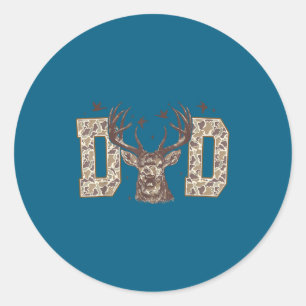 Adesivo Camuflagem de pai retrô velha escola pai camuflado