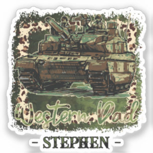 Adesivo Camuflagem do Tanque Militar do Pai Ocidental
