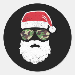 Adesivo Camuflagem Natal Em Julho Retro Vintage Camuflagem