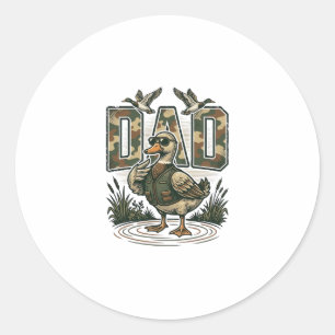 Adesivo Camuflagem Papai Pato Desenho de Camiseta de Gravu
