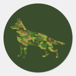 Adesivo Camuflagem verde do exército alemão Shepard