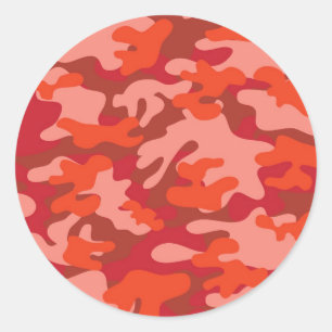 Adesivo Camuflagem Vermelha