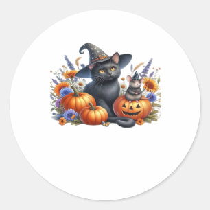 Adesivo Camundongos de gato halloween Pumpkins T-Shirt Ess