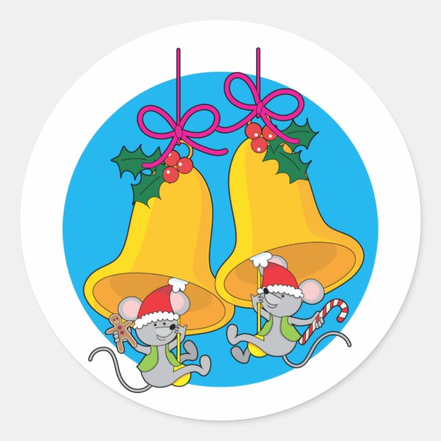 Adesivo Camundongos de Natal (Frente)