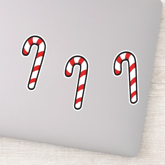 Adesivo Cana doce de Natal ativada (Detalhe)