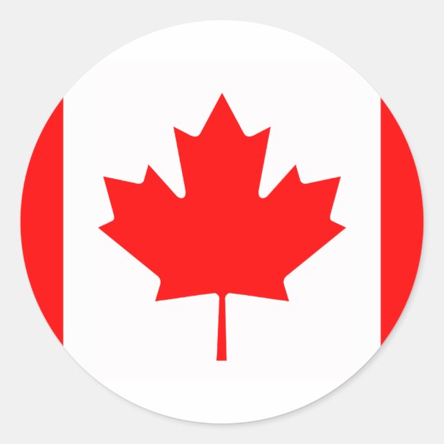 Adesivo Canadá - Bandeira Canadiana (Frente)