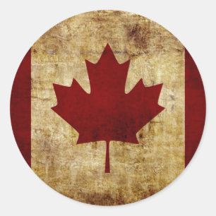 Adesivo Canadá / Bandeira desgastada