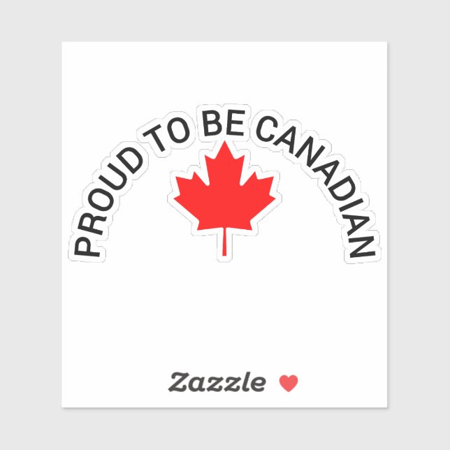 ADESIVO CANADÁ, CANADÁ, CAN, ORGULHOSO POR SER CANADENSE,  (Folha)