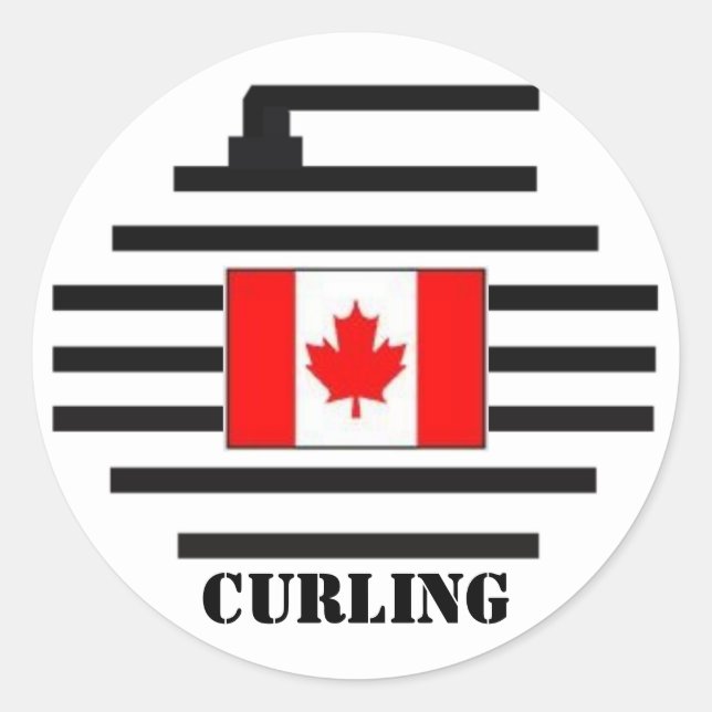 Adesivo Canadá Curling (Frente)