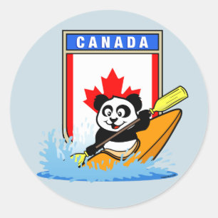 Adesivo Canadá Kayaking Panda