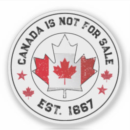 Adesivo Canadá não é destinado à venda Bandeira do Est 186