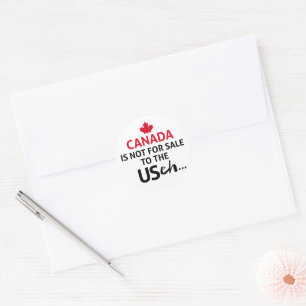 Adesivo Canadá não é para venda aos EUA, ele é orgulhoso d