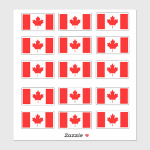 Adesivo Canadá - Pacote de Bandeira Canadense, canadá, can