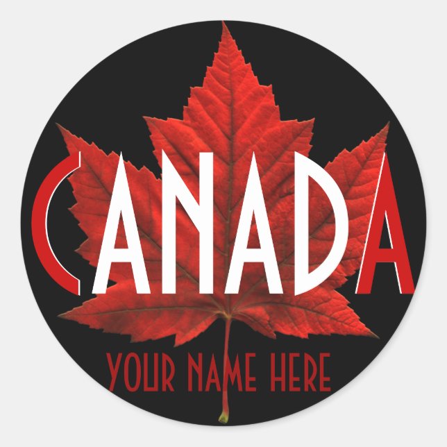 Adesivo Canadá Souvenir Stickers Personalizados Canadá (Frente)