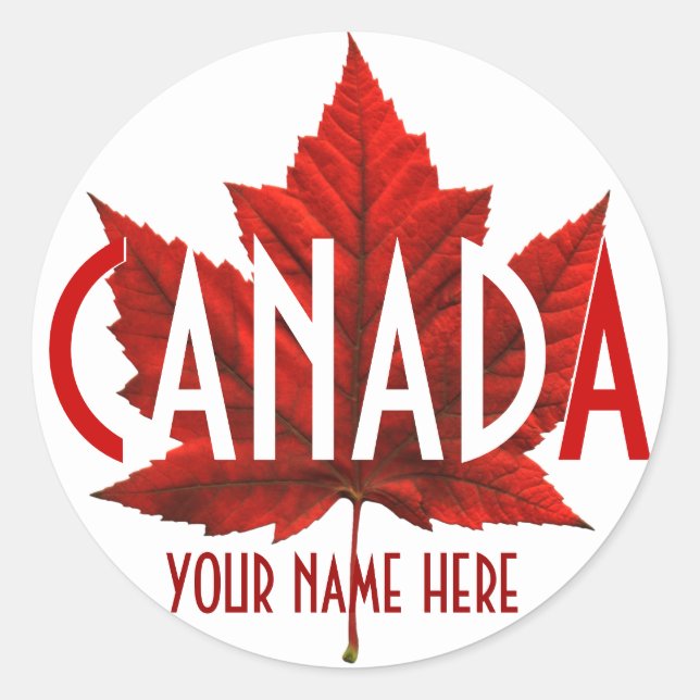 Adesivo Canadá Souvenir Stickers Personalizados Canadá (Frente)