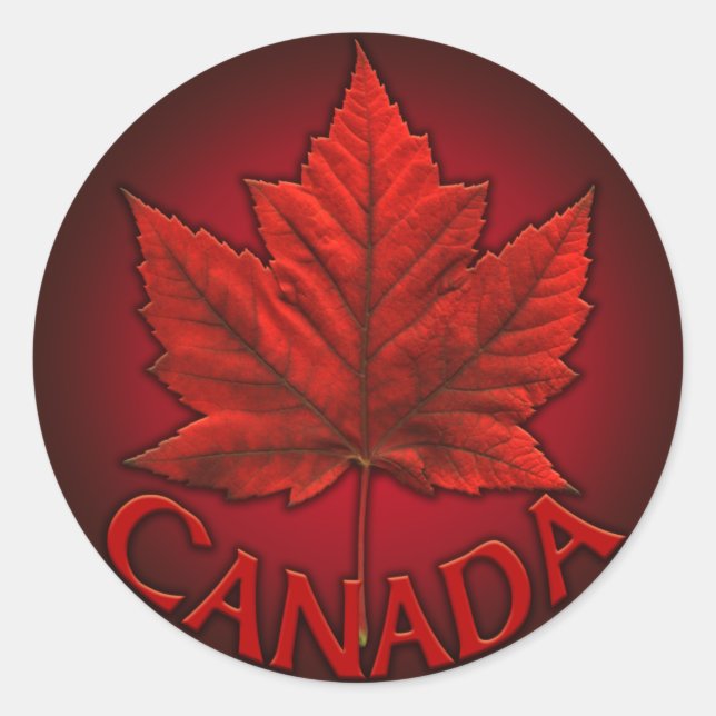 Adesivo Canadá Stickers Red Canada Souvenir Stickers (Frente)