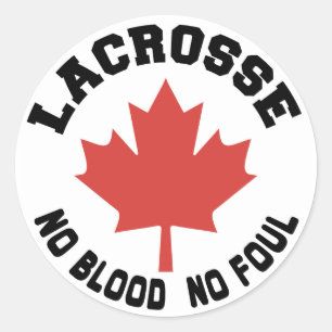 Adesivo Canadense do Lacrosse de Canadá