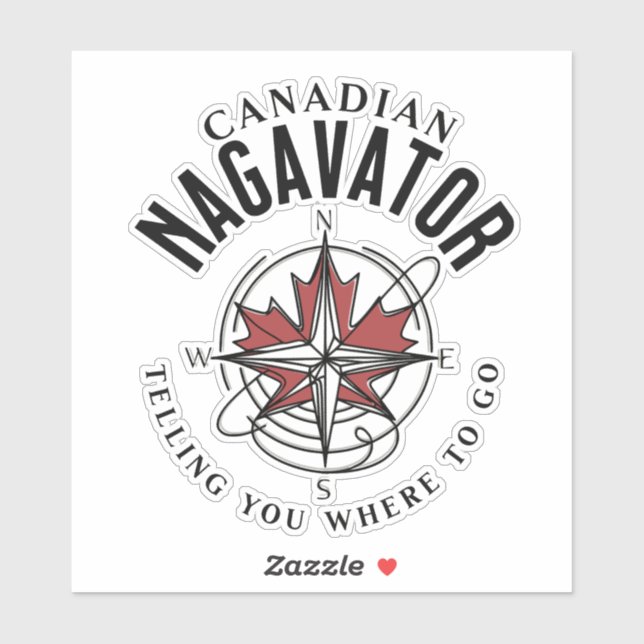 Adesivo Canadian Nagavator (Folha)