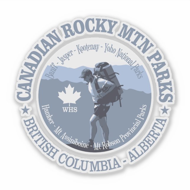 Adesivo Canadian Rocky Mtn Prks (BG) (Frente)