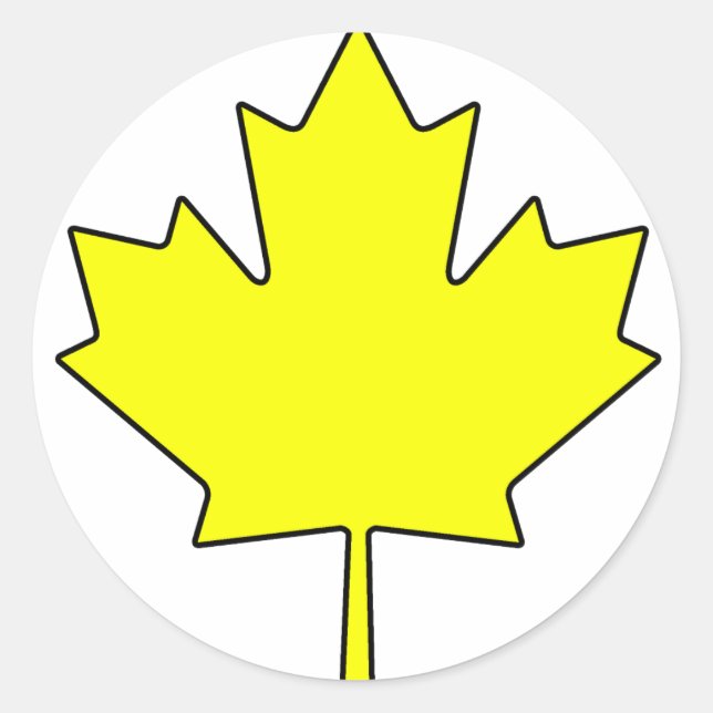 Adesivo Canadiano Maple Leaf Canada National Symbol (Frente)