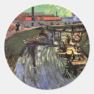 Adesivo Canal com Washing, de Vincent van Gogh