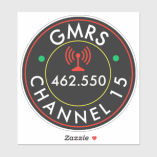 Adesivo Canal de rádio GMRS 15