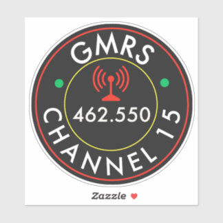 Adesivo Canal de rádio GMRS 15