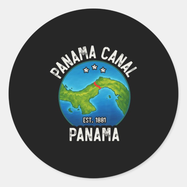 Adesivo Canal do Panamá Est.1881  (Frente)