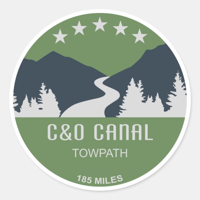 Adesivo Canal Towpath C&O (Frente)
