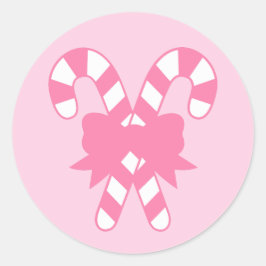 Adesivo Canas cor-de-rosa com Arco