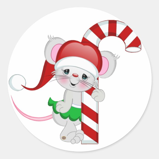 Adesivo Canas de Mouse de Natal (Frente)
